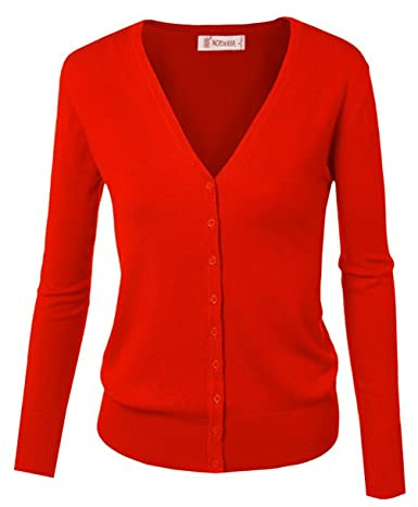 Cardigan básico con Cierre de Botones, para Mujer