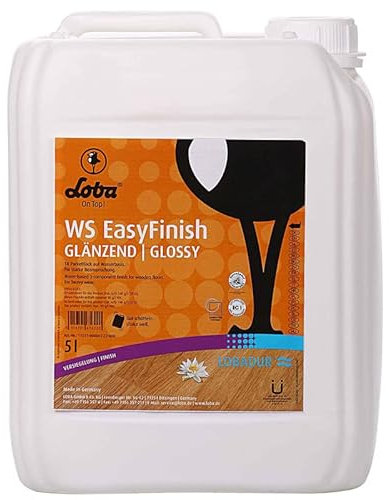 LOBADUR® WS EasyFinish, Kork und Parkettlack auf wasserbasis, für starke Beanspruchung (1 Liter, Glänzend)