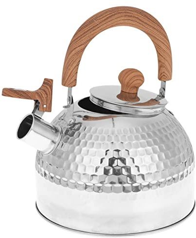 Bouilloire Sifflante Induction 2L - Théière pour Cuisinière en Acier Inoxydable avec Poignée Résistant à la Chaleur - Pour Toutes Les Cuissons