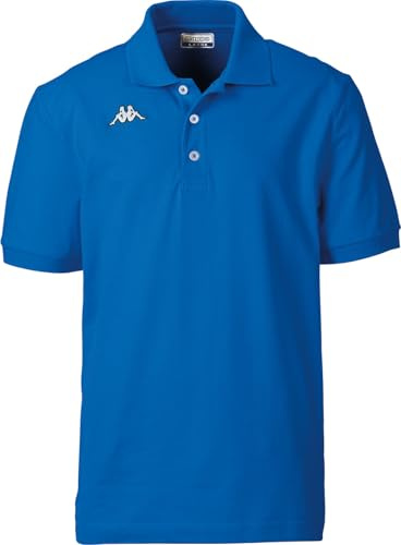 Kappa Poloshirt Kurzarm, sportlich Elegantes Polo für Herren, Polohemd aus 100% Baumwolle, Herrenbekleidung, Royalblau, Gr. XXL