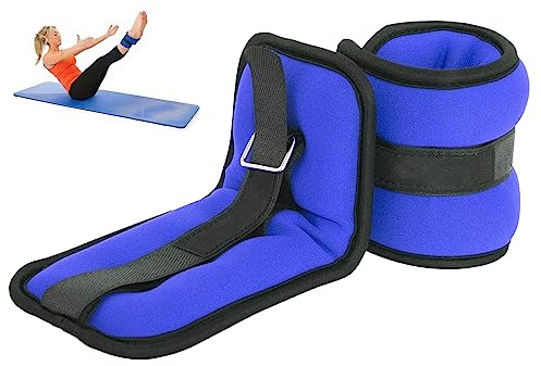 Neoprene Womens Ankle/Wrist Weights 0.5kg x 2 - Exercise & Increase Strength - for Women's and Men's Home Workouts, Yoga & Resistance Training - Strengthen Muscles