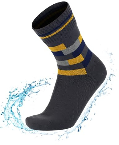 RANDY SUN Calcetines Impermeables para Mujeres y Hombres Impermeable Transpirable Resistente al frío,Deportes Acuáticos al aire libre Ciclismo Senderismo Trail Remo Pesca Esquí,1 par