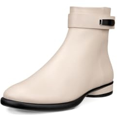 ECCO Women's Sculpted Luxury Modern Ankle Boot, Limestone, 8-8.5