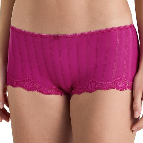 Calida Etude Toujours - Panty da Donna, in Cotone Pima di Alta qualità, con Fascia fine, Taglio Basso, Orchid Flower, 48-50