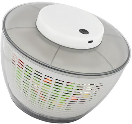 Centrifugador eléctrico grande de 4,75 L, para ensalada de frutas, verduras, recargable a través de USB, herramienta de cocina, extraíble y portátil, con tapa