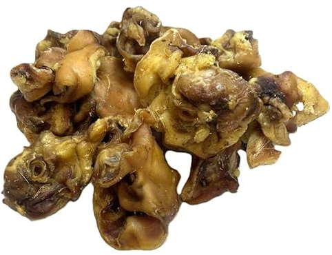 Maltbys' Stores 1kg Pigs' Inner Ears 100% Natural Pork Dog Treat Chews [LOD3]