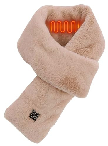 Uppvärmd halsduk 3 Temperaturinställningar Vintermåste | USB-laddbar Mjuk Värmande Nackwrap Vinterartiklar för Män, Kvinnor, Pojkar, Flickor, Ungdomar, Tonåringar, Fru, Make, Son,