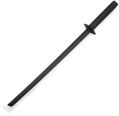 Martial Arts Black Polypropylene Plastic Ninja Training Bokken