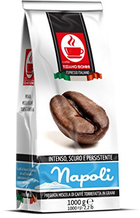 NAPOLI: 1KG ITALIAN BLEND ROASTED COFFEE BEANS: INTENSE, DARK & PERSISTENT