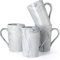 350ml Kaffeetassen set, Smilatte M099 Neuheit Marmor Keramik Tasse für Jungen Mädchen Liebhaber, 4er