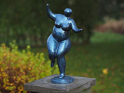 Thermobrass Bronzefigur Frauenakt Belle Mia Aktmodel - Dekoration für den Garten - 20x37x13 cm