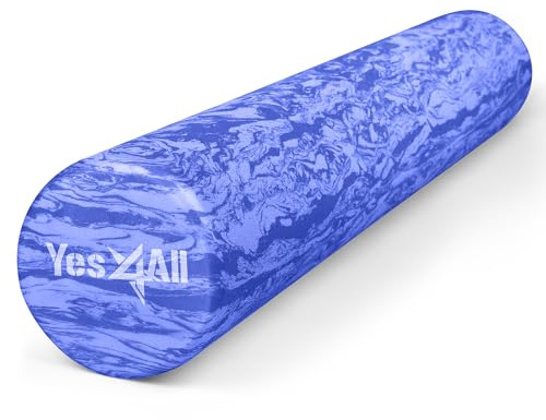 Yes4All EVA Firm Foam Roller for Back - Round Roller for Exercise, Yoga & Pilates 12/18/24/36 inch