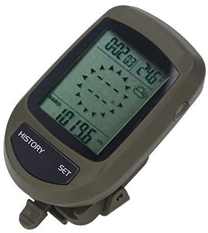8 I 1 LCD Digital Display Höjdmätare Barometer Termometer Klocka Vädermonitor