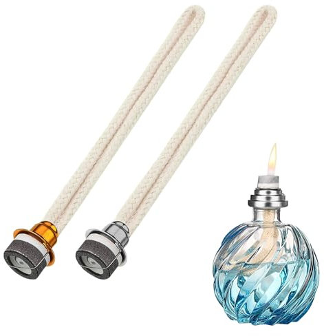 ADERTOS 2PCS Mèches de Lampe à Huile Mèche de Remplacement de Lampe à Brûleur Remplacement de la Lampe d'Huile de Parfum Mèches d'Huile d'Aromathérapie Mèche de Rechange pour Diffuseur de Brûleur