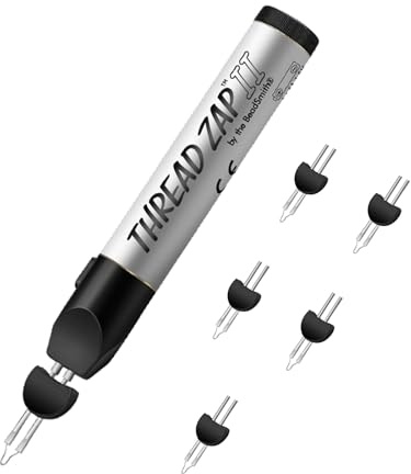 Stylo Fil Brûlant avec 5 Embouts Rechange, Fournitures Industrielles Gravure Portatives, Outil Finition pour Fabrication Bijoux, Couture, Découpe, Sculpture Sur Cire, Soudure et Fonte Perles DIY
