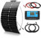 50W Flexibles Solarpanel Kit Set 12V Monokristallines Solarmodul+10A 12V/24V Solarladeregler + Solarkabel Solaranlage Wohnmobil Komplettset 12v für Batterien Häuser Balkon Camping Wohnwagen