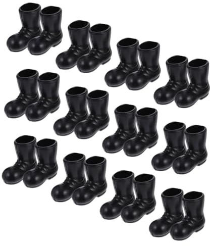 TOYANDONA 30pcs Miniature Santa Boots Model Holiday Scene Ornament for Christmas Decorations for Crafting and Dollhouse Accessories