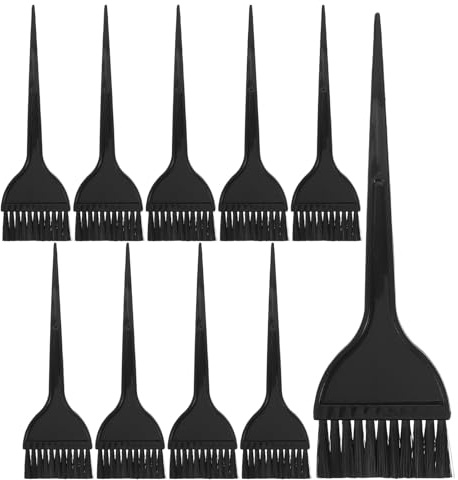 CIYODO 10 Unidades Kit Pinceles Aplicadores de Tinte para Cabello Pinceles de Plástico para Mezcla y Decoloración Herramientas Profesionales para Teñir y Difuminar Color Salón y Hogar