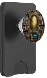 Livre Etagere Fauteuil Bibliotheque Entree Modele Imprime PopSockets PopWallet pour MagSafe