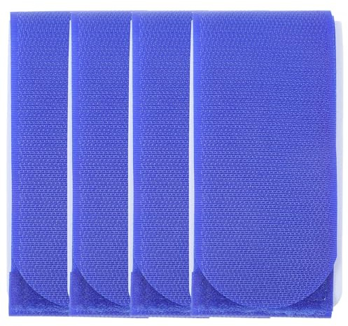 Cabilock Correas de Fijación para Esquís de Nylon Ajustables, 4 Piezas Azul, Accesorio Ligero para Transporte de Snowboard, Banda Resistente para Deportes de Invierno