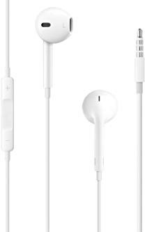 Apple Earpods - Auriculares de botón (micrófono, control remoto integrado, 3.5 mm), color blanco - Embalaje original