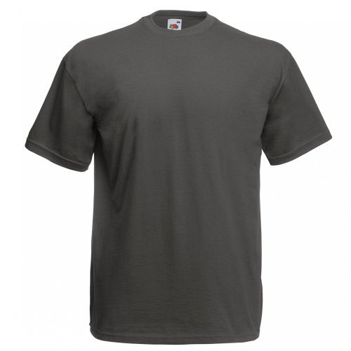 Fruit of the Loom Men's Short-Sleeved T-Shirt - Grey - Large