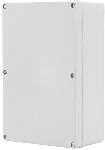 230 x 150 x 85mm Waterproof Junction Box | Durable White Plastic Enclosure Project Case for DIY Electrical Projects | IP65 Rated Weatherproof