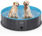 lunaoo Hundepool fur Große Hunde, Faltbare Schwimmbecken Hund Planschbecken Dog Pool, Tragbar PVC Hunde Pool Hundebadewanne Hundeschwimmbad für Große Kleine Hunde, Hellblau, 80 x 20 cm