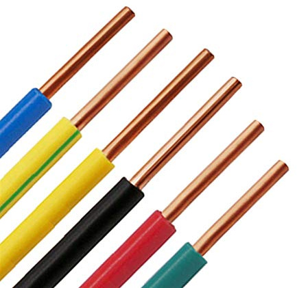 JINchao-koppartråd 17 AWG 1 mm2, enkla hårda kärnor kopparkabel, PVC-isolerad elektrisk ledning byggkabel, färgglada trådar hemapplikationsutrustning tillbehör (färg: Röd, längd: 50 m )