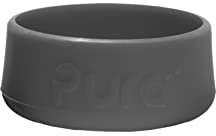 Pura Kiki Silikon-Flaschen-Stoßfänger – plastikfrei, medizinische Qualität, schützend, rutschfeste Unterseite, kompatibel mit Pura Edelstahl-Flaschen 142 ml, 266 ml und 312 ml – Schiefer, 1 Stück
