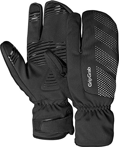 GripGrab Ride Winddichte Deep Winter 3-Finger Lobster Fahrradhandschuhe Warme Gel Gepolsterte Fahrrad Winterhandschuhe