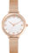 NUOVO Damenuhren Rose Gold Ton Edelstahl Armband Armband Mode Uhren Weiß Gesicht Frauen Diamant Kristall Lünette Quarz Klassische Frauen Uhr