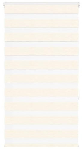 vidaXL Zebra Roller Blinds - Marble Beige 80x150 cm, Polyester, Stylish and Versatile Window Treatment for Home & Office