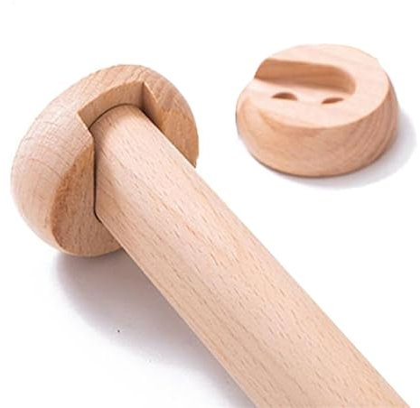 1 Pezzi Rotondo Asta Appendiabiti da Armadio di Legno | Appendiabiti 1 Pezzo da 40-150cm | Tubo per mobili, Tubo per Armadio, Asta per Armadio, Armadio per Abiti | Tubo dell'Armadio(D2.5cm/0.98IN,L