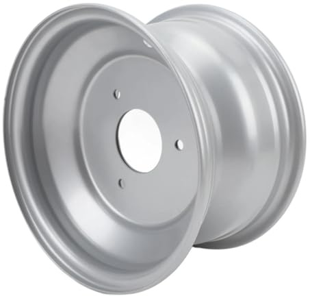 GCLANXI Llanta de aleación de aluminio con 3 orificios y 8 pulgadas, estructura metálica resistente, profesional, for ATV, kart, carrito de golf(Front Hub)
