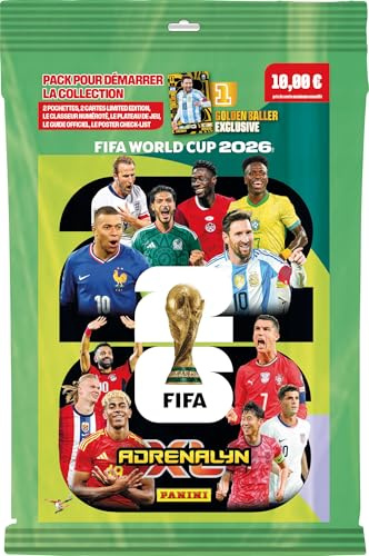 Panini - FIFA World Cup 2026 Megapack Adrenalyn XL - Incluye Archivador Oficial, Tablero de Juego, Sobres, Cartas Especiales y Mucho más - Pack para Empezar, coleccionar y Jugar Desde el Primer día