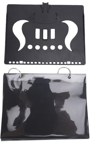 Fafeicy Support Porte Partition Chorale Avec 5 Pages En Plastique Pour Fanfare Saxophone Clarinette Trompette Dossier Léger Pour étudiants Et Professionnels