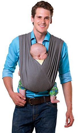 AMAZONAS Babytrage CarryBaby Stone Bauchtrage 2 Schlaufen stressfrei ohne Knoten 4 Monate - 3 Jahre bis 15 kg