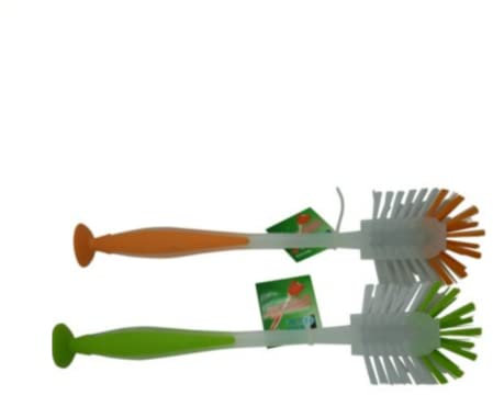 Spühlbürste mit Saugnapf versch. Farben