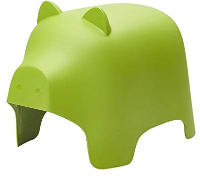 SoBuy KMB14-GR Tierhocker Kindehocker Kinderstuhl in Schweindesign Stühlchen Cartoon Grün Sitzhöhe 42cm