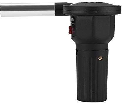 Diyeeni Ventilador de barbacoa portátil BBQ Blowe, ventilador de barbacoa con batería Soplador de aire Fire Blowe para acampar al aire libre Picnic Charcoal Grill Barbecue