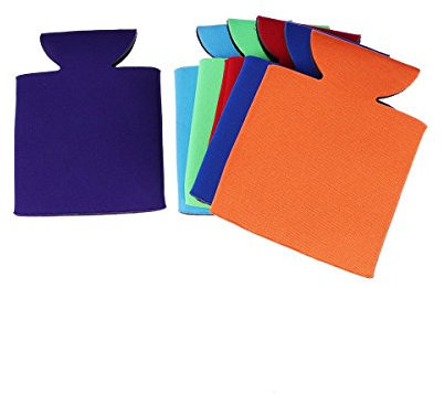 HEMOTON 6pcs Can Holder Drink Sleeve Beer Can Cooler Sleeve Insulated Cooler Random Color