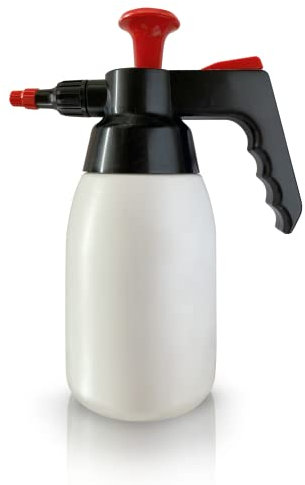 Terma Pumpsprühflasche 1l Lösemittel geeignet Weiss/rot Made in Germany Drucksprüher drucksprühgerät Drucksprühflasche Pump Sprühflasche Druckluftzerstäuber Garten Druck spritze Drucksprüher Garten