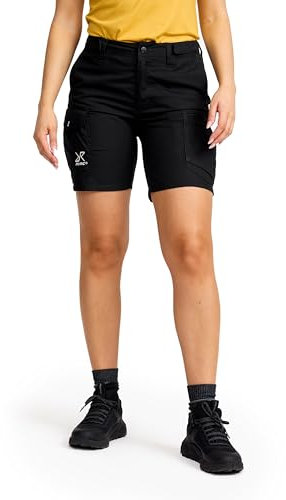 RevolutionRace Rambler Lightweight Pro Shorts für Damen, Leichte Kurze Hose und Wandershorts für Damen, Black, M