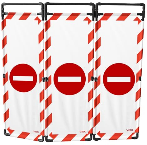 Barrière d'intervention PVC 1m80 logo Sens Interdit