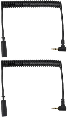 Be In Your Mind 2 Pezzi Cavo Audio Aux TRS Da 2,5mm Cavo Di Prolunga Audio Stereo A 3 Poli Per Videocamera Videocamera Telecomando Cuffie 90cm (Gomito Maschio a Femmina)
