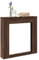 LLEZKBR Haus & Garten, Kamin- & Holzofenzubehör, Kaminumrandung, Braun Eiche, 100 x 20 x 100 cm, Holzwerkstoff