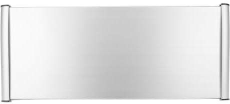 Tofficu Placa De Nombre De Puerta De Aleación De Aluminio 11.81X5.90In Con Ranura Curvada Para Etiquetas Intercambiables Letrero De Oficina Y Placa Identificativa Para Espacios Comerciales