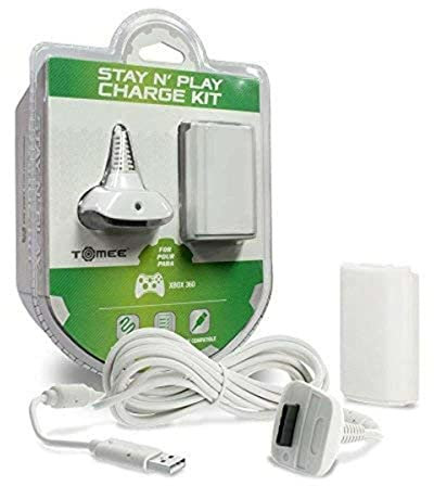 Hyperkin Charge Kit für Xbox 360, Weiß