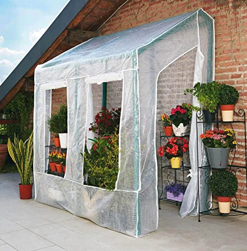 rama Serra da Giardino a Parete in PVC con Telo Lobelia Verde